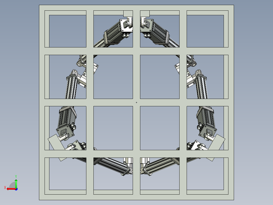 赫弘 六自由度平台总装-104后视图