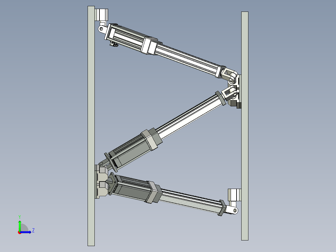 赫弘 六自由度平台总装-104左视图