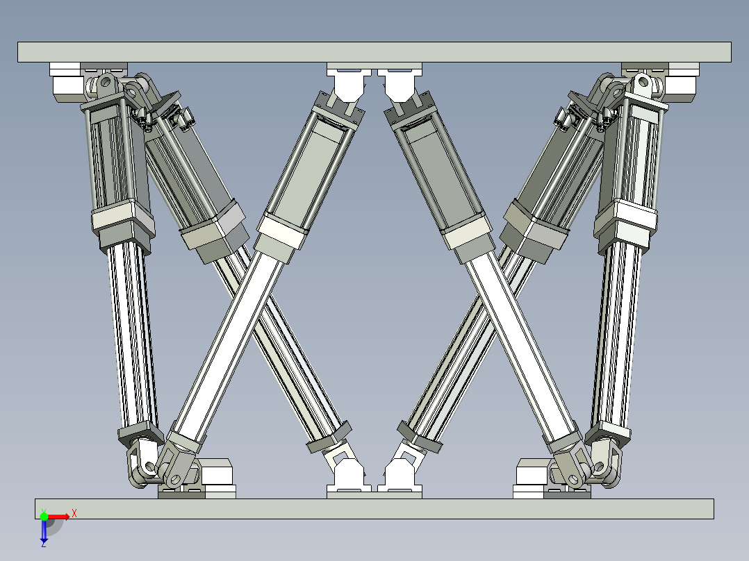 赫弘 六自由度平台总装-104俯视图
