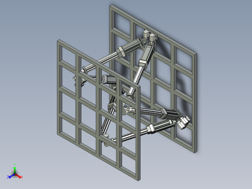赫弘 六自由度平台总装-104正等轴测缩略图