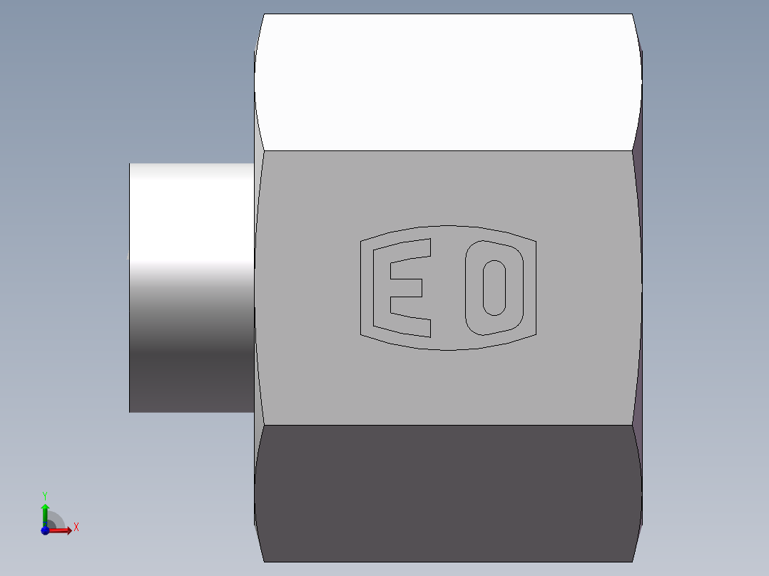 锥孔螺堵、9C-16前视图