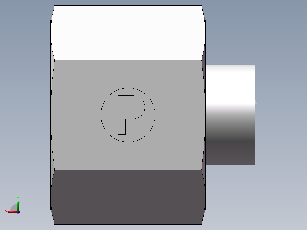 锥孔螺堵、9C-16后视图