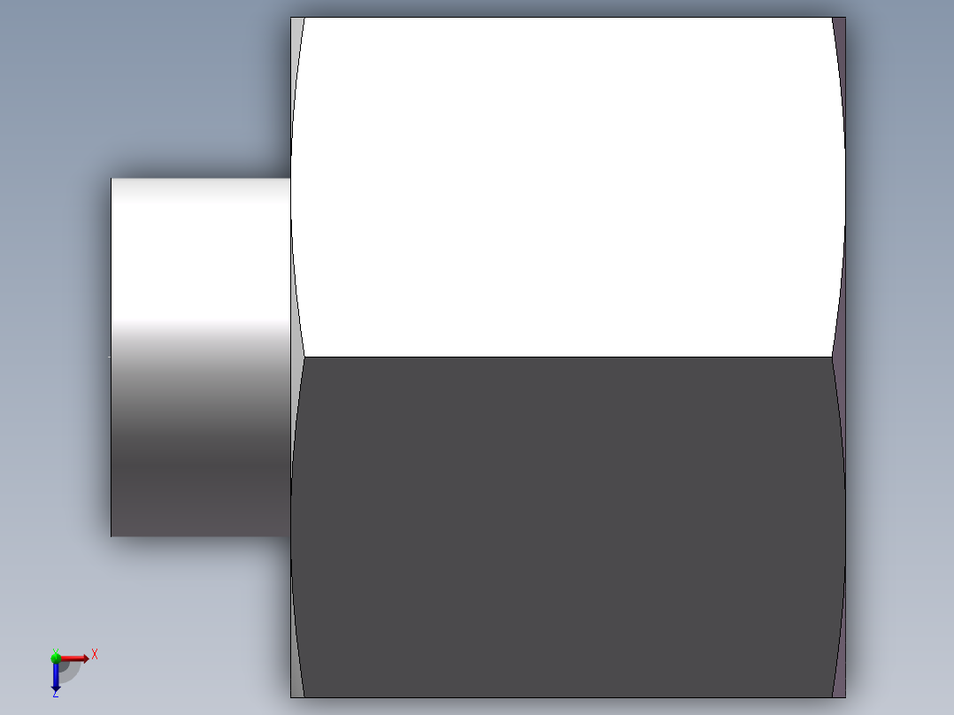 锥孔螺堵、9C-16俯视图