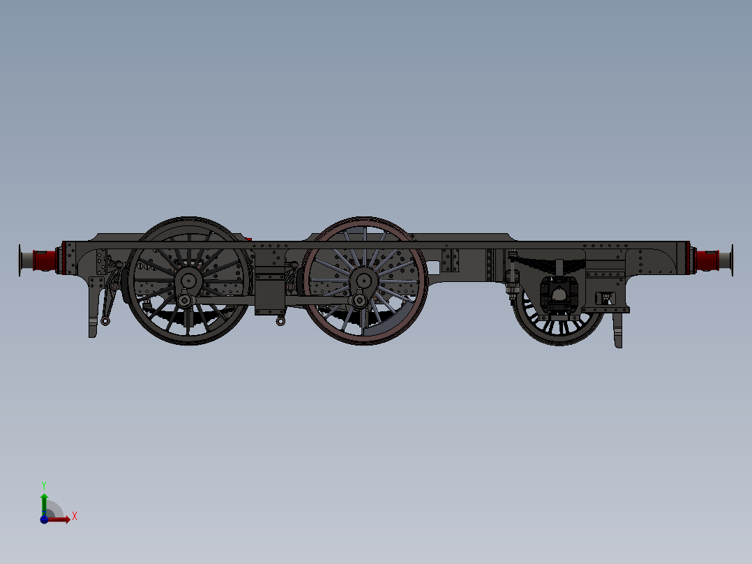 火车、动车、高铁前视图