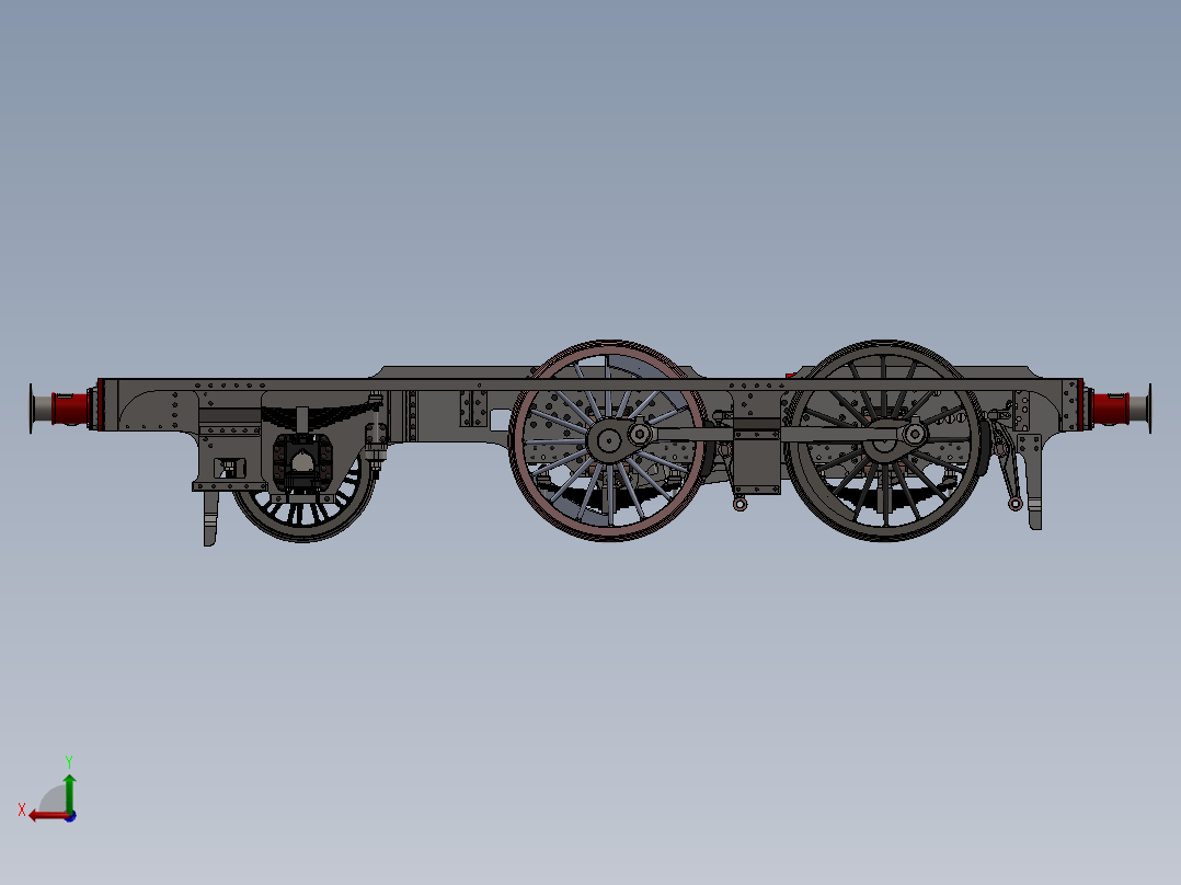 火车、动车、高铁后视图