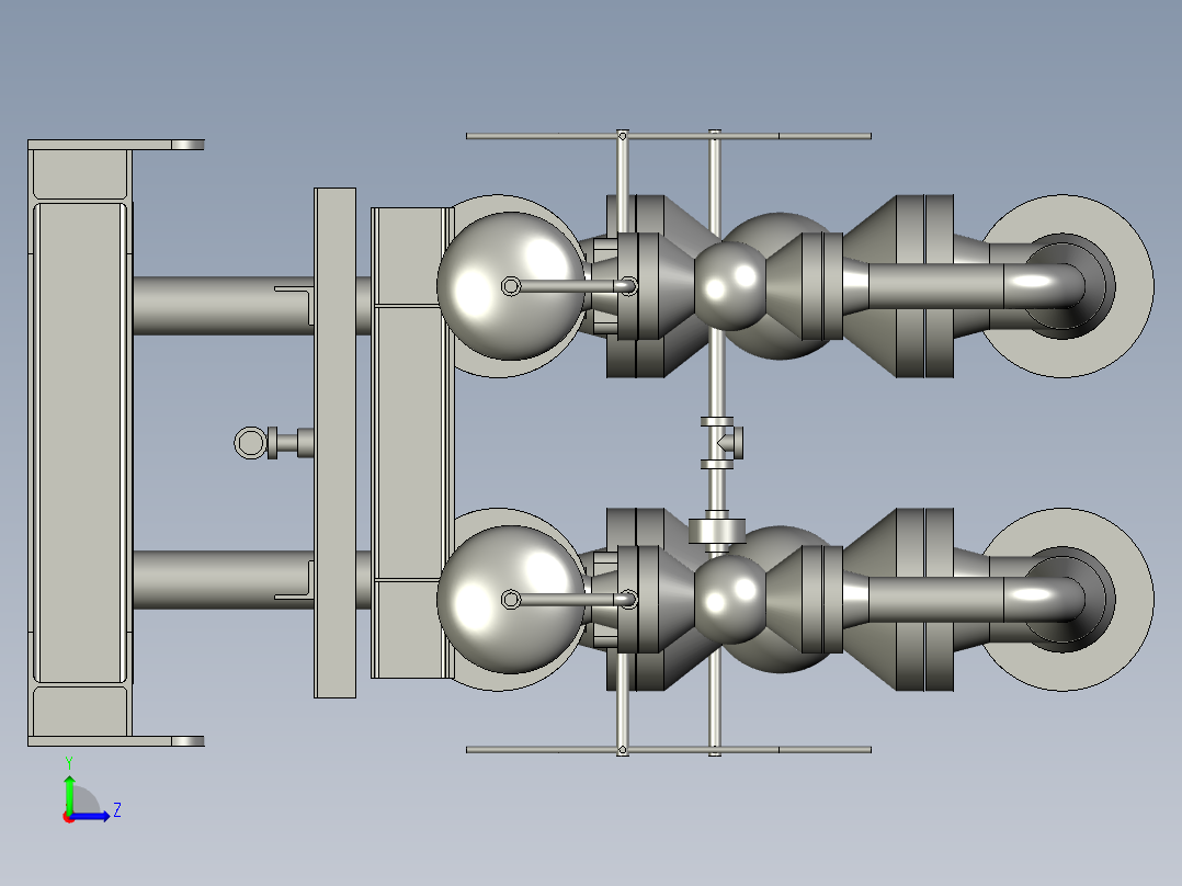 A3003472-猪发射器滑动装置左视图