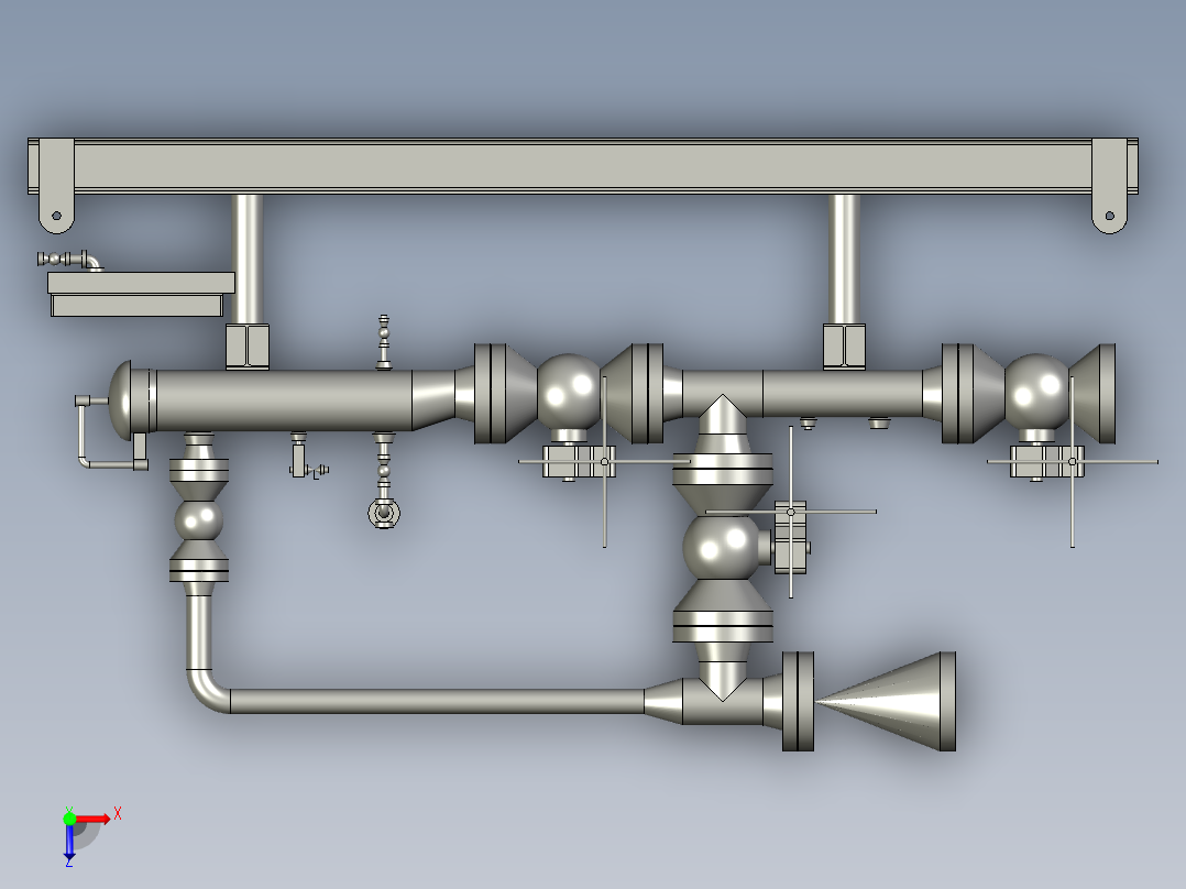A3003472-猪发射器滑动装置俯视图