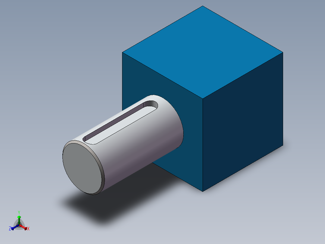 调节电机正等轴测图