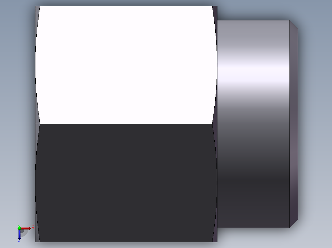 直通内螺纹接头、5CB-36-16俯视图