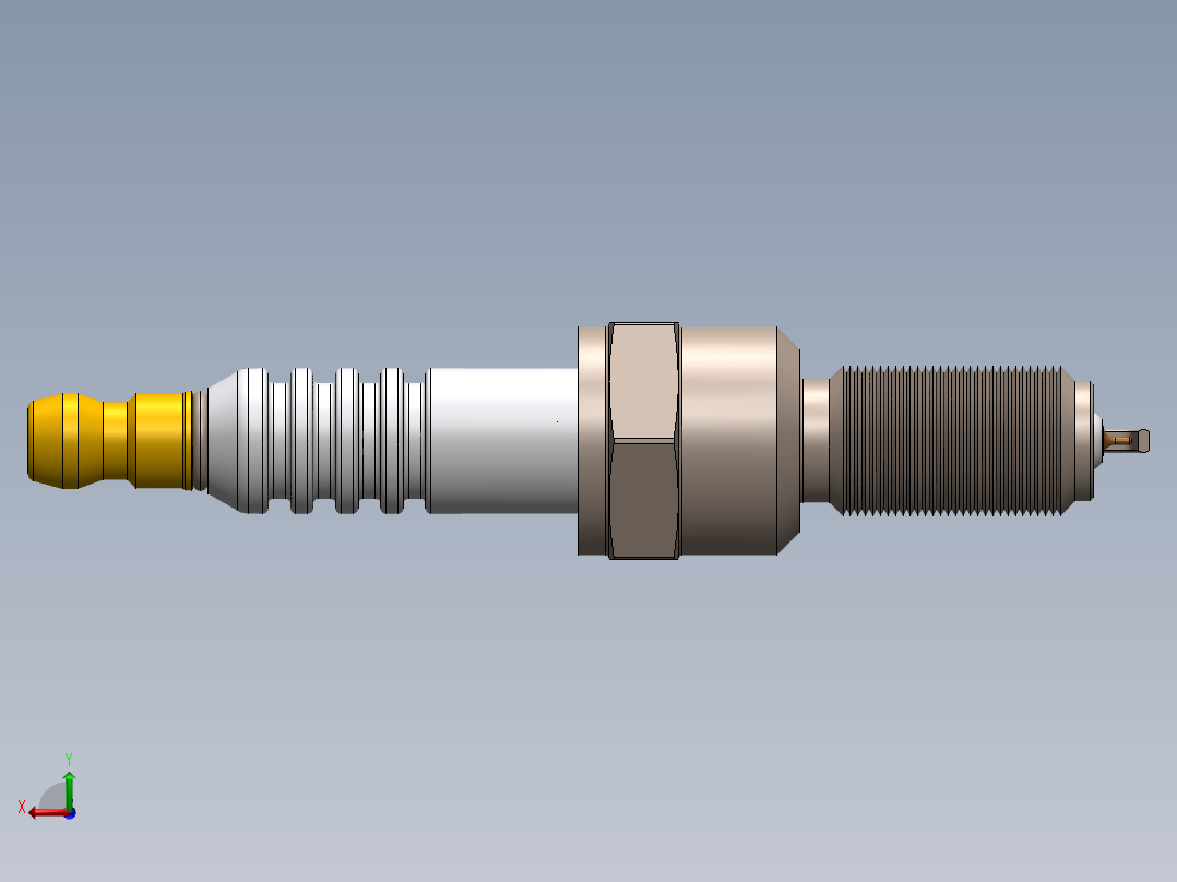 火花塞(19)后视图