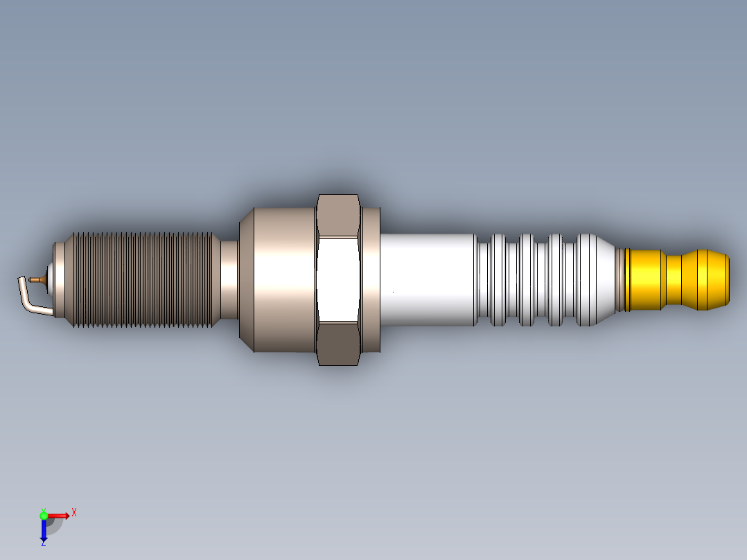 火花塞(19)俯视图