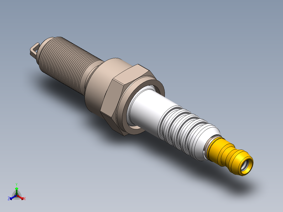 火花塞(19)正等轴测图