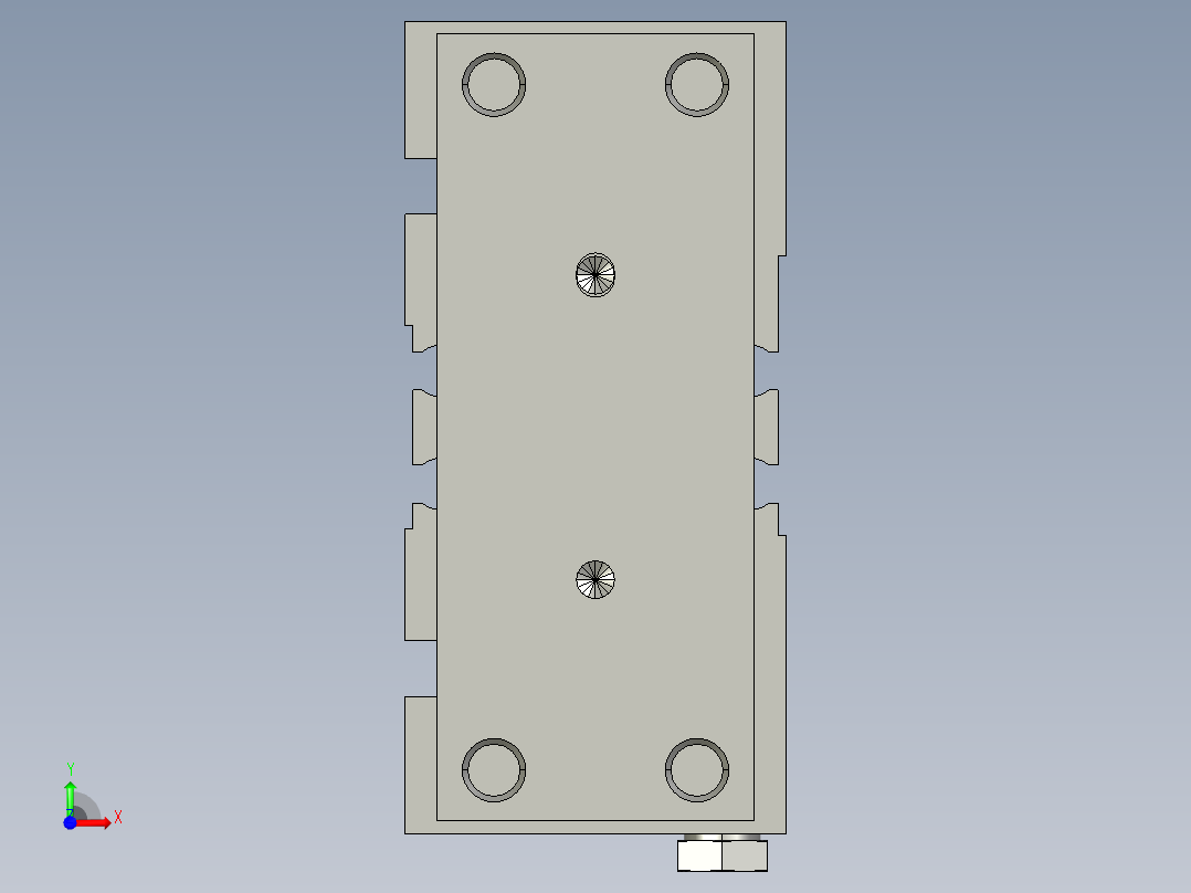 气缸 SMC MGPM16-10Z-M9BL前视图