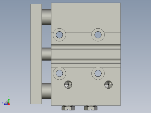 气缸 SMC MGPM16-10Z-M9BL右视缩略图
