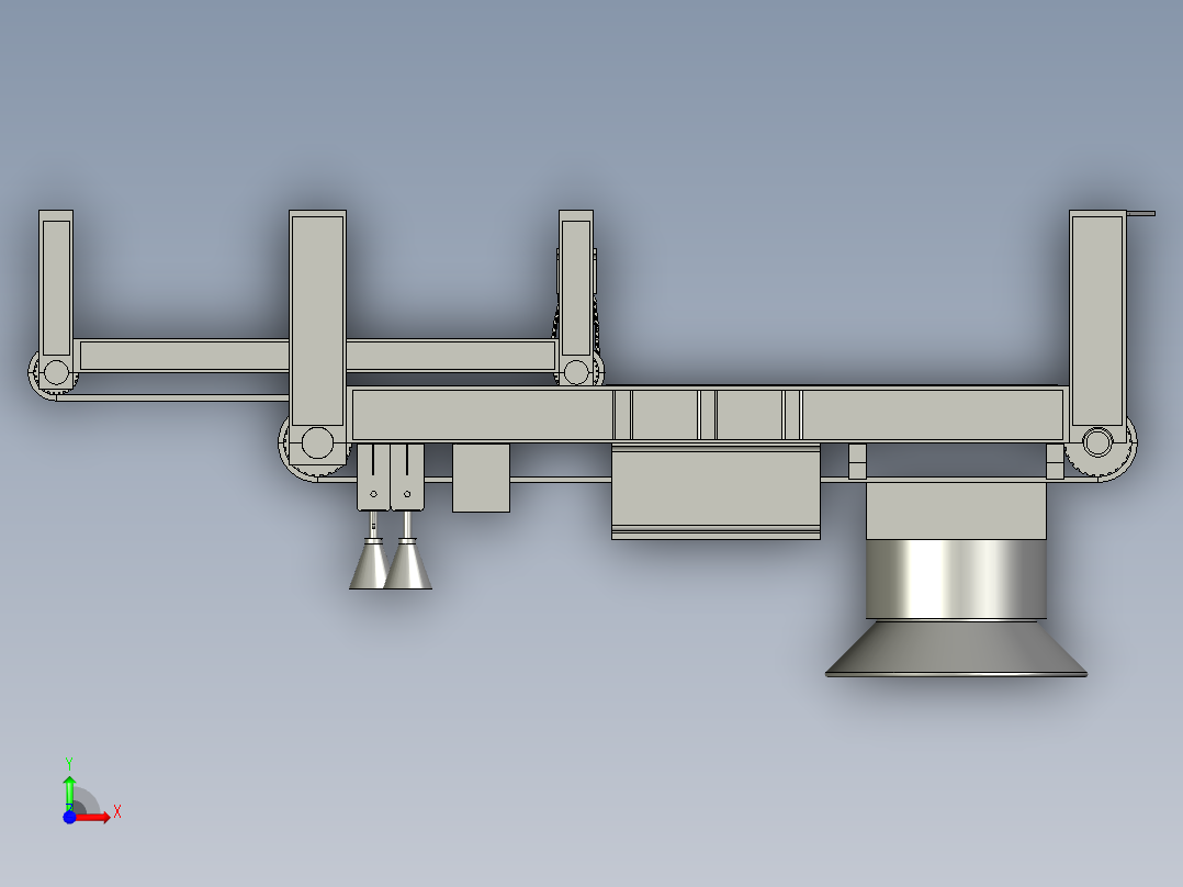 智能型仿手工擀制面皮机前视图