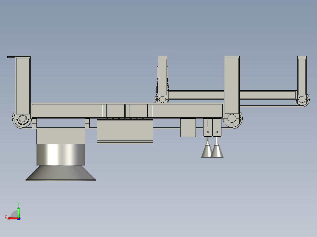 智能型仿手工擀制面皮机后视图