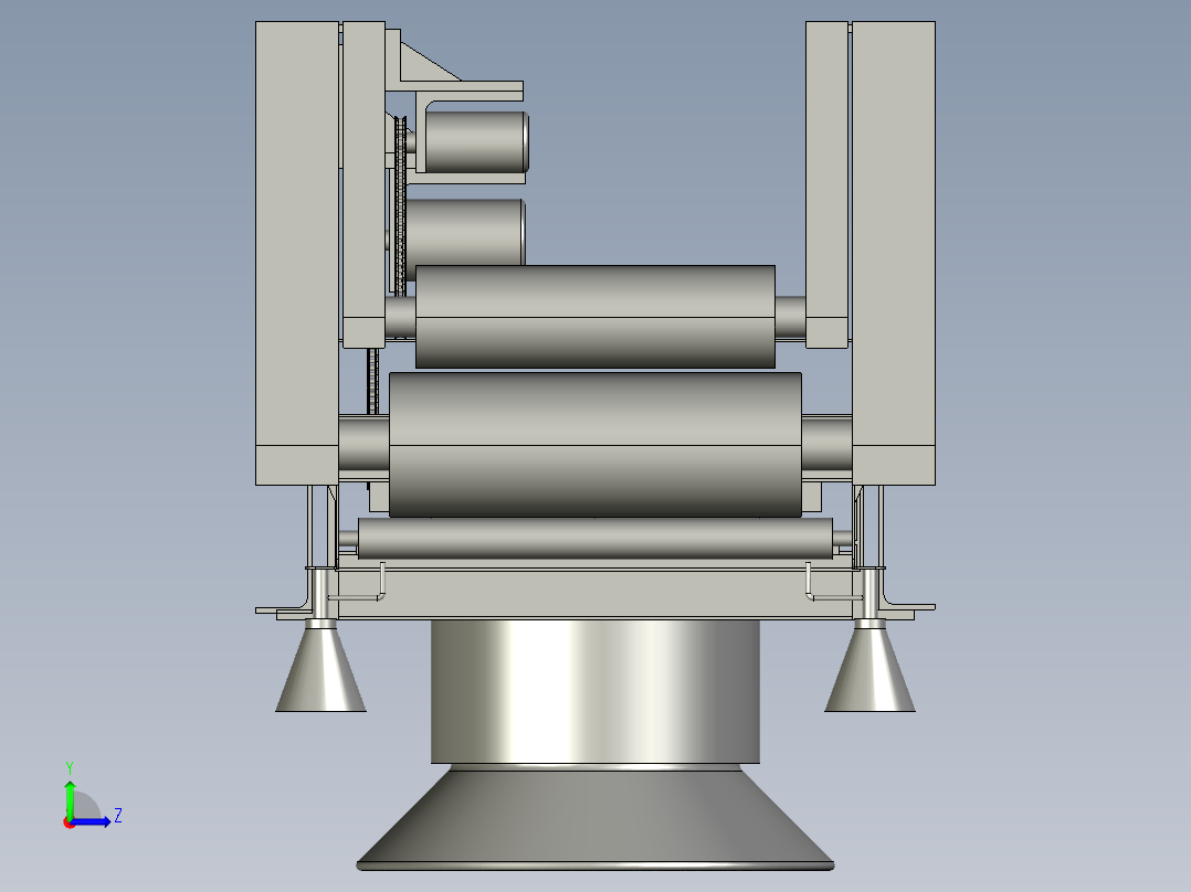 智能型仿手工擀制面皮机左视图