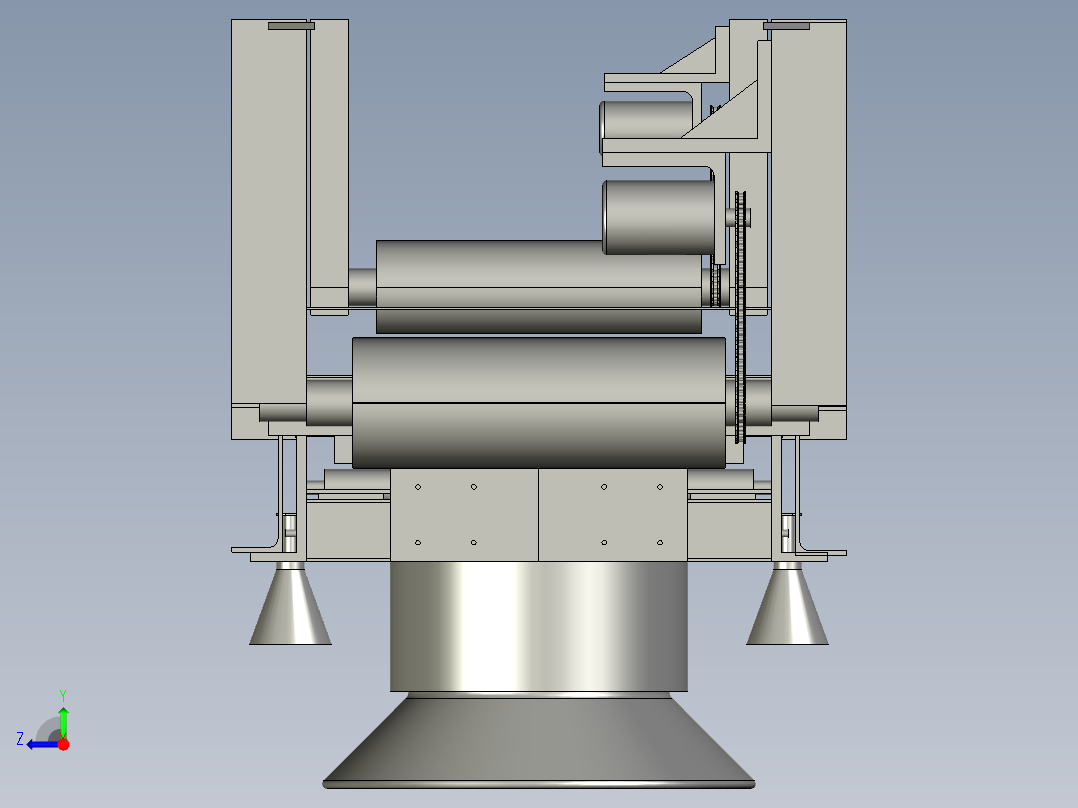智能型仿手工擀制面皮机右视图