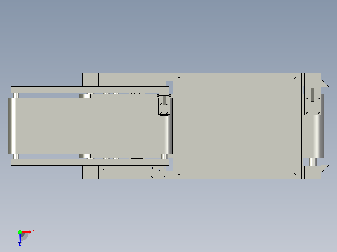 智能型仿手工擀制面皮机俯视图