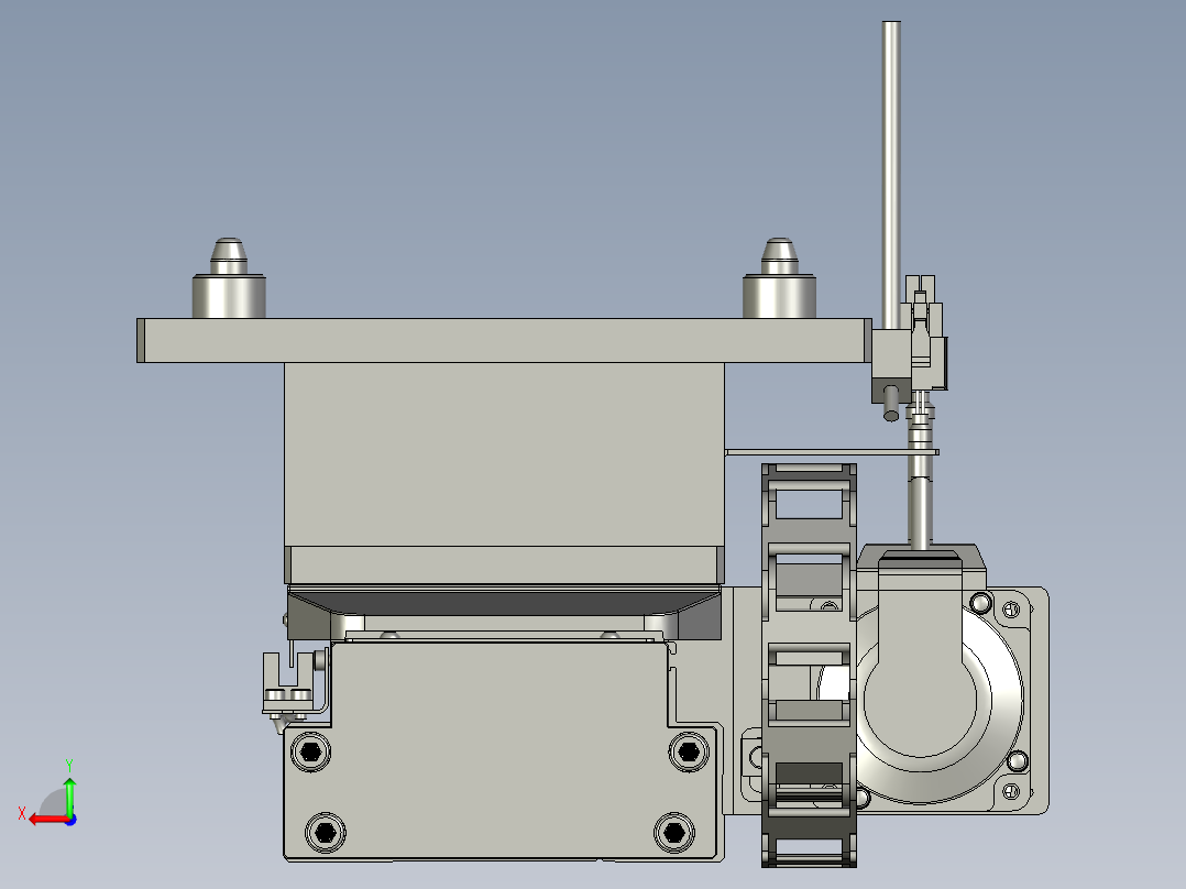外壳上料平台后视图