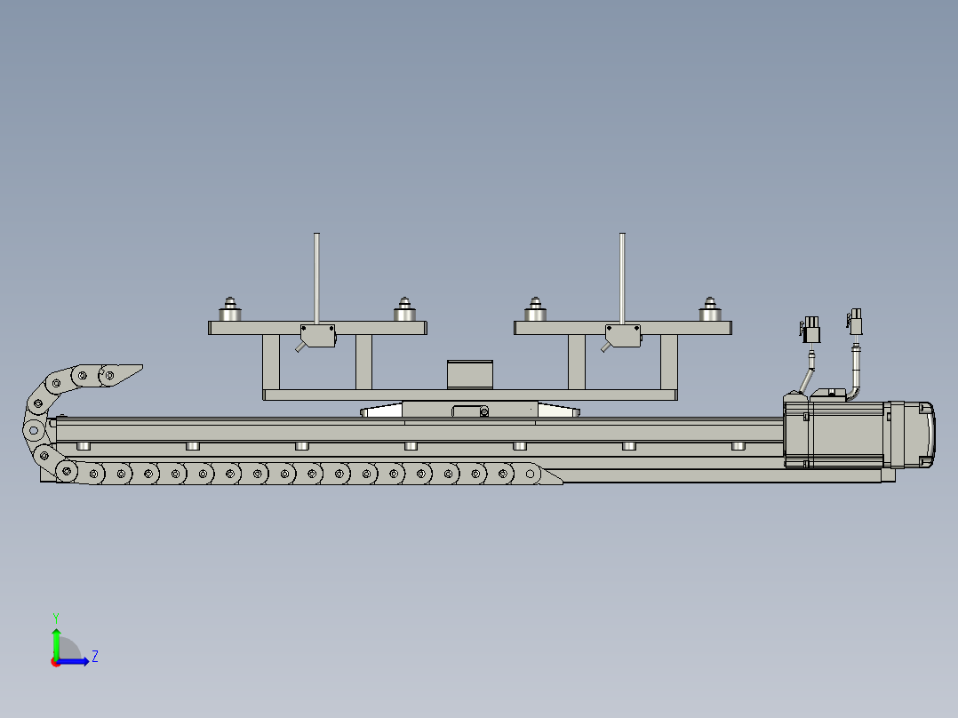 外壳上料平台左视图
