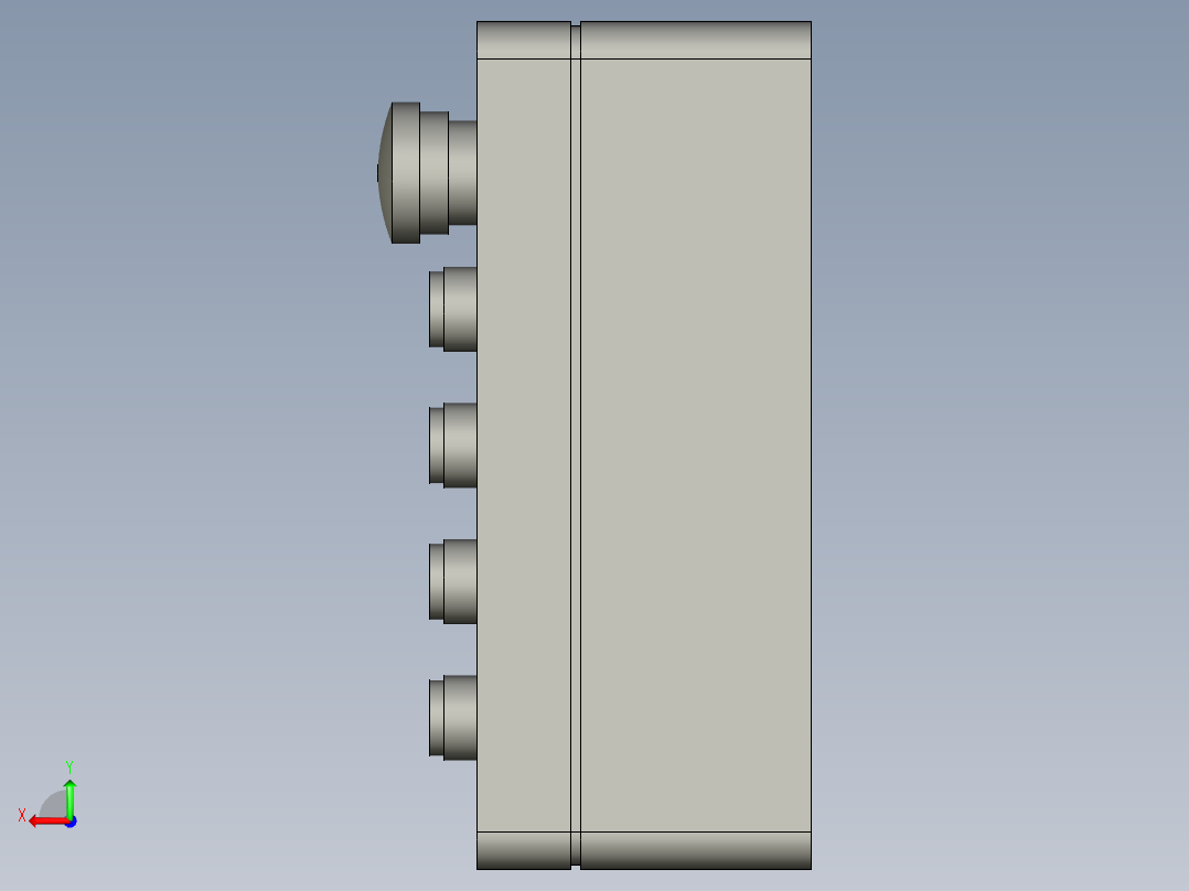 五按钮控制盒-16-1后视图