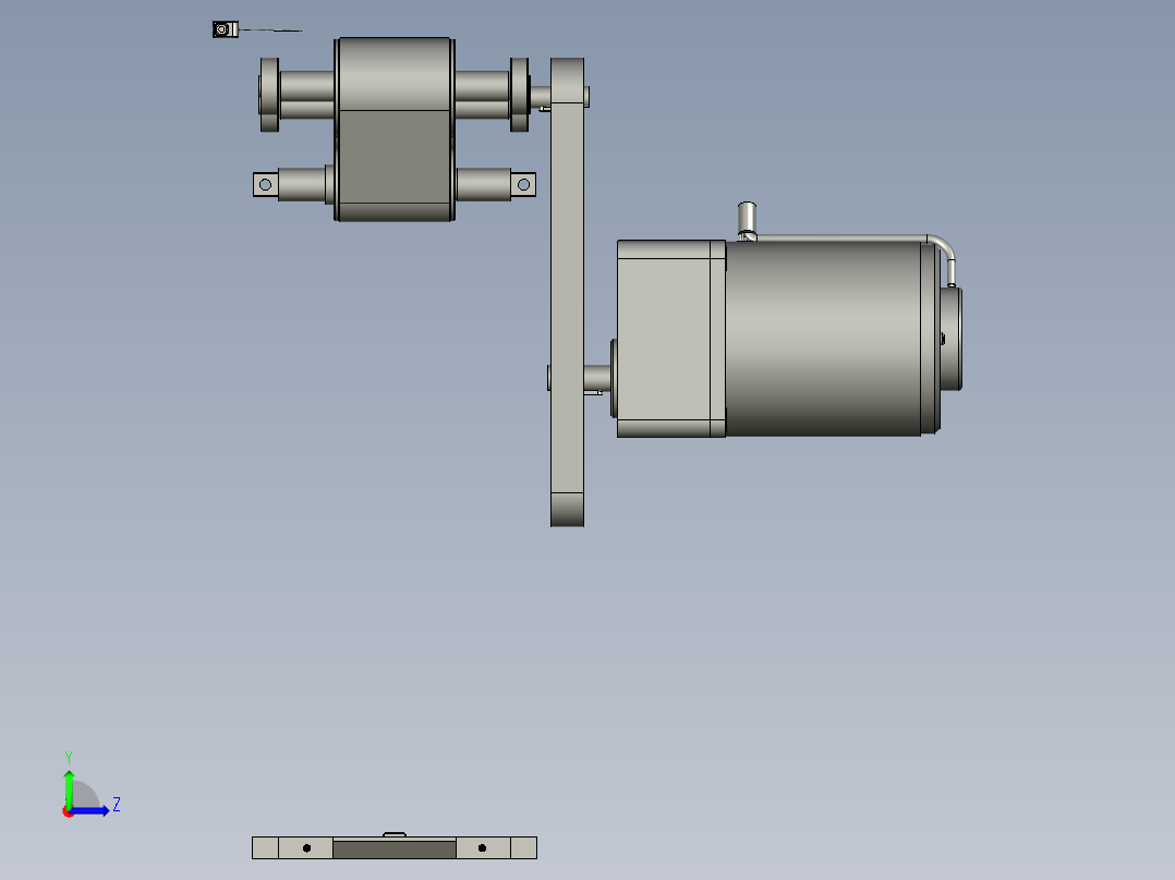 M02103-03-0A02载具回流皮带机构左视图