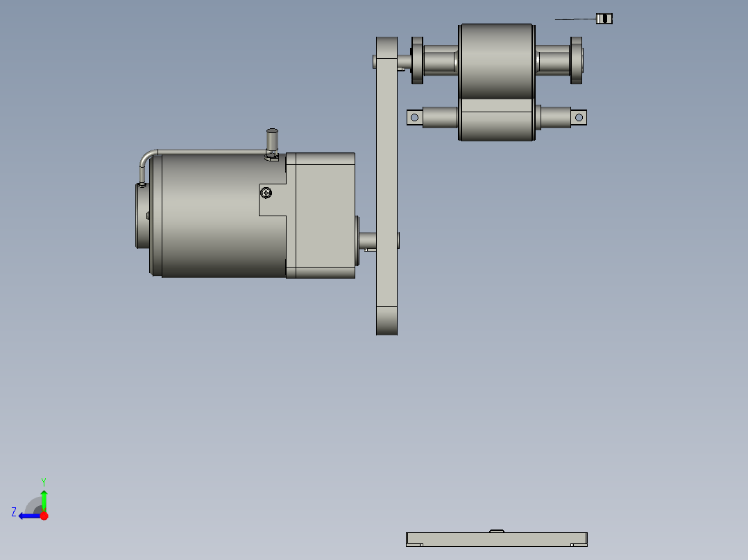 M02103-03-0A02载具回流皮带机构右视图