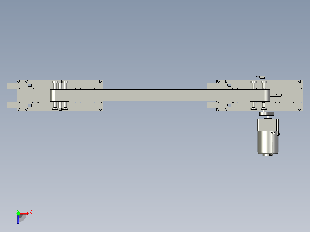 M02103-03-0A02载具回流皮带机构俯视图