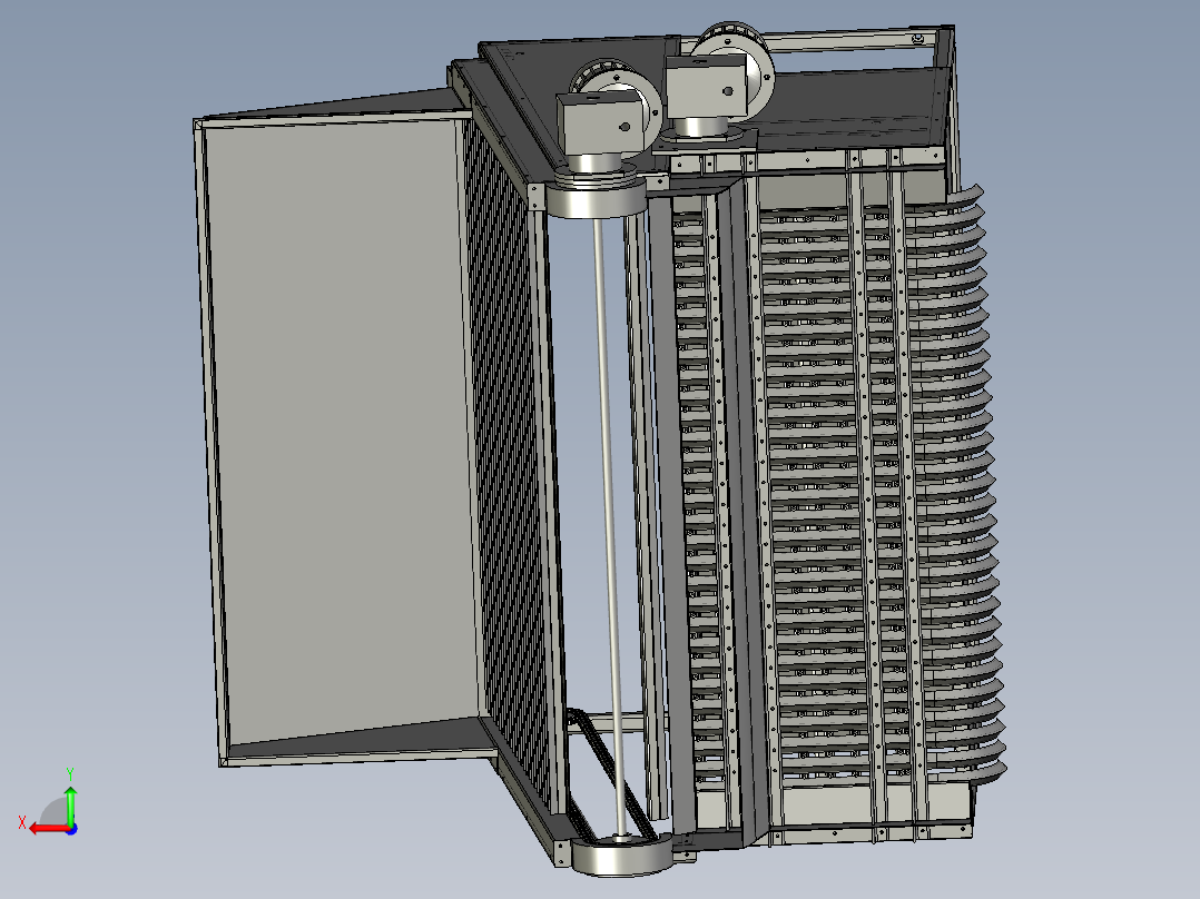 蔬菜食品化处理包装流水线后视图
