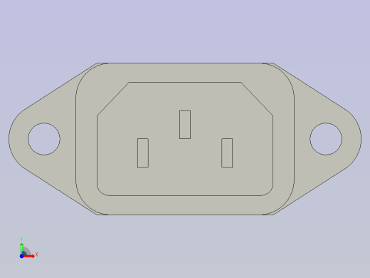 电源插座(电脑)-F前视缩略图