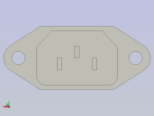 电源插座(电脑)-F后视缩略图