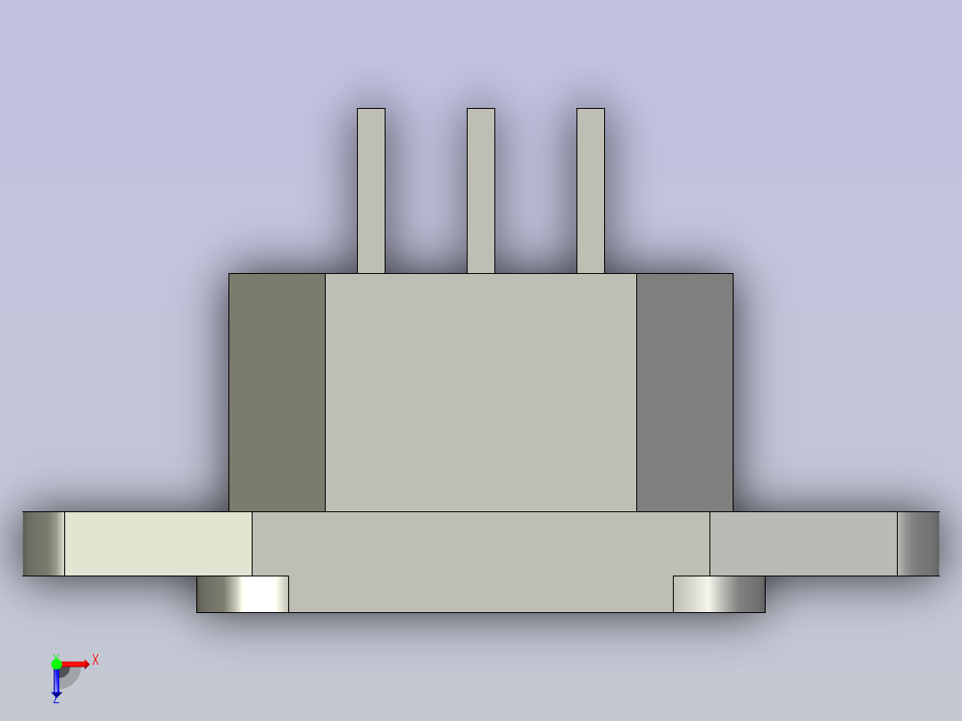 电源插座(电脑)-F俯视图