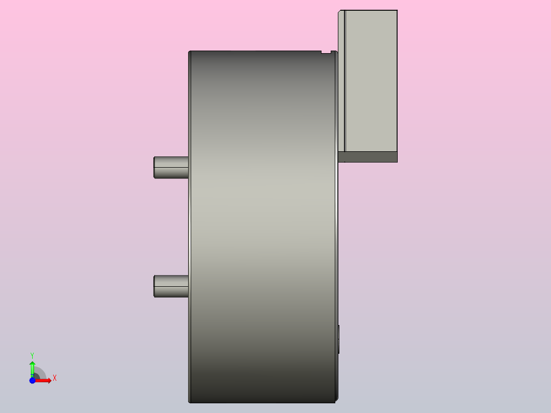 1L中实型超长爪行程动力夹头[1L-10]前视图