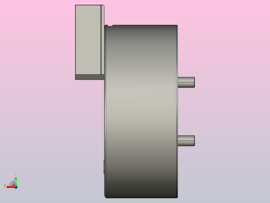 1L中实型超长爪行程动力夹头[1L-10]后视图