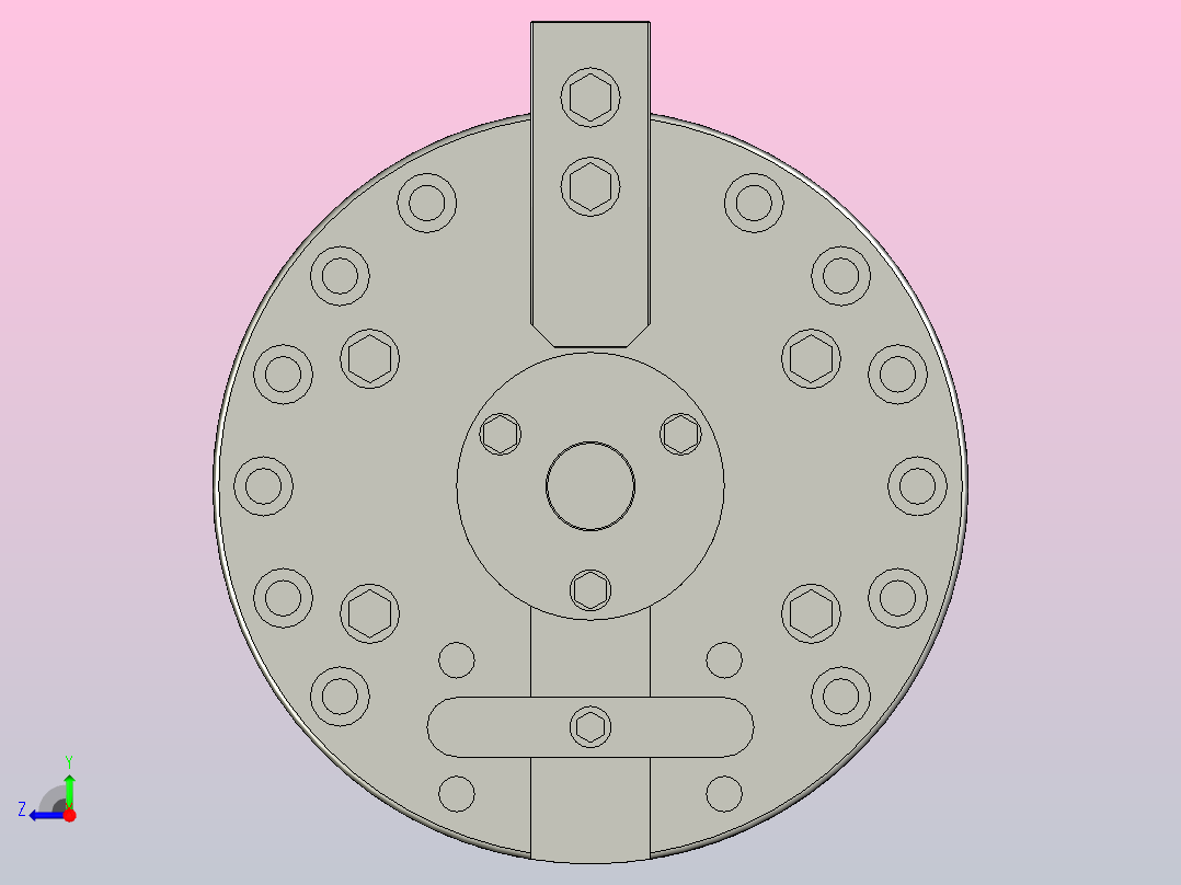 1L中实型超长爪行程动力夹头[1L-10]右视图