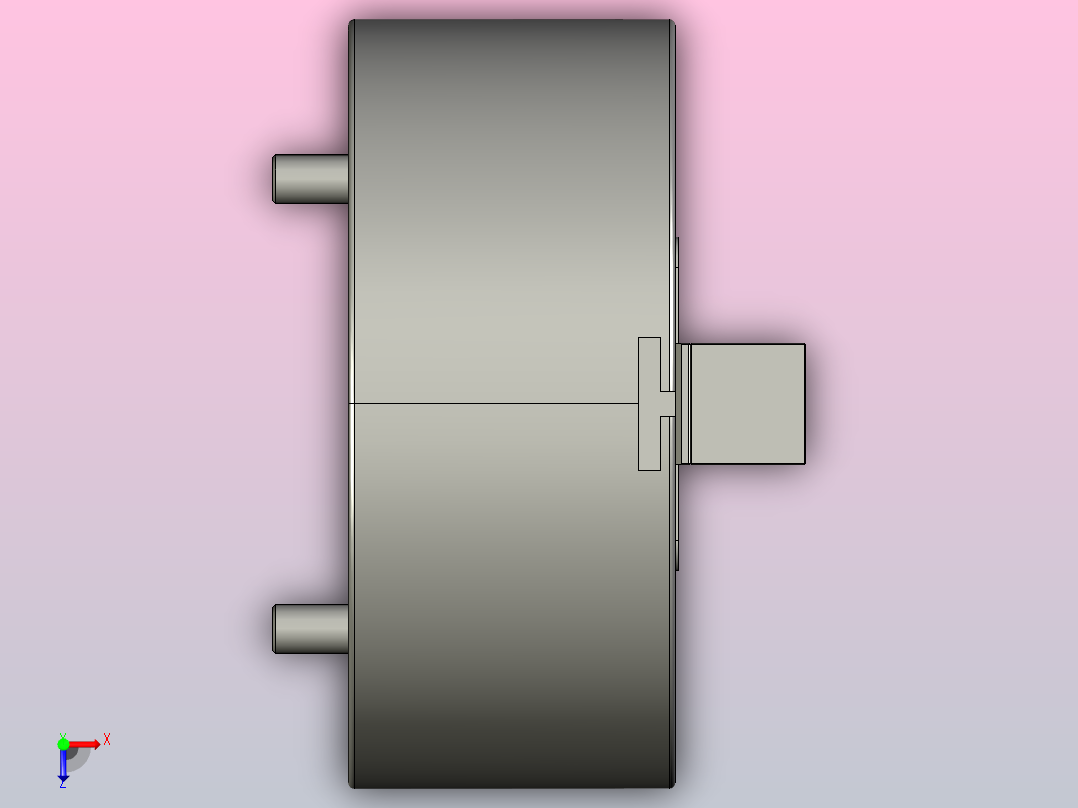 1L中实型超长爪行程动力夹头[1L-10]俯视图