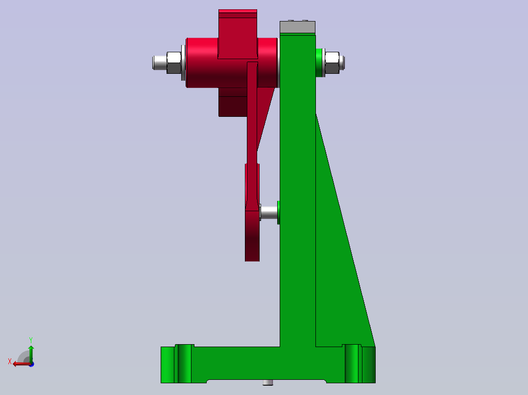 CA6140车床拨叉831002拨叉工艺及铣32x32面夹具设计【含三维solidworks】后视图