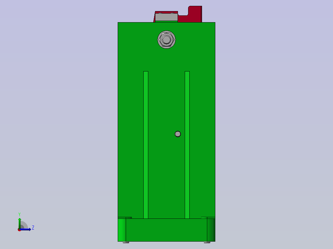 CA6140车床拨叉831002拨叉工艺及铣32x32面夹具设计【含三维solidworks】左视图