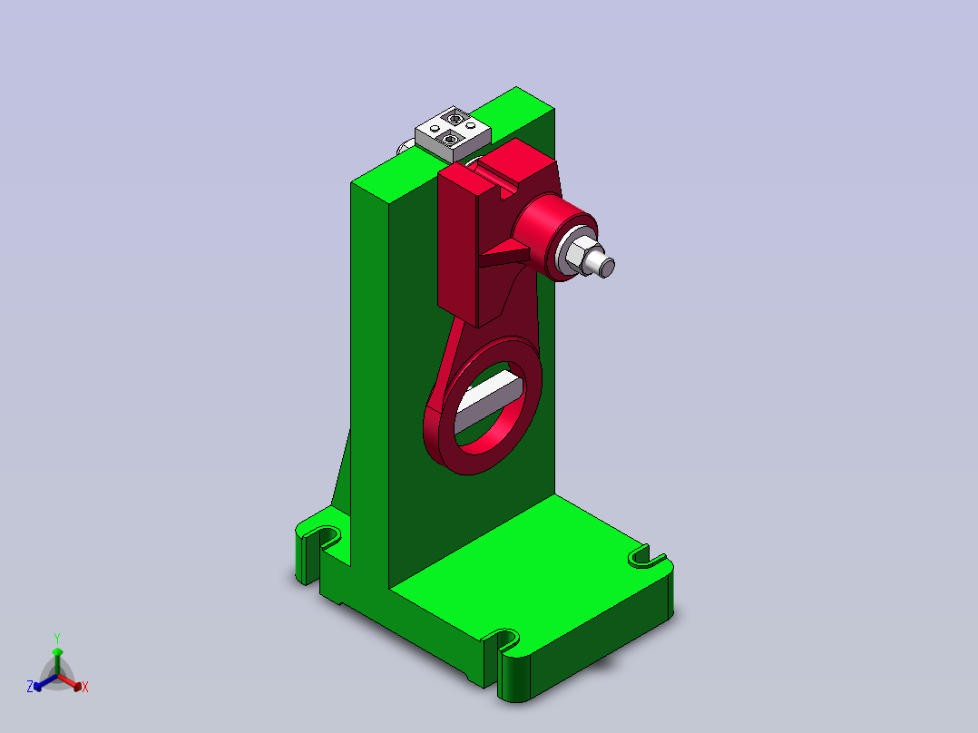 CA6140车床拨叉831002拨叉工艺及铣32x32面夹具设计【含三维solidworks】正等轴测图