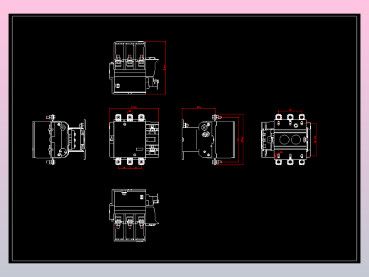 NC2-185交流接触器外形安装尺寸图202204