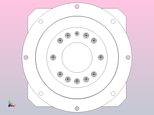 鑫松PD110-L1-P0-22-110-145-M8斜齿行星减速机前视缩略图