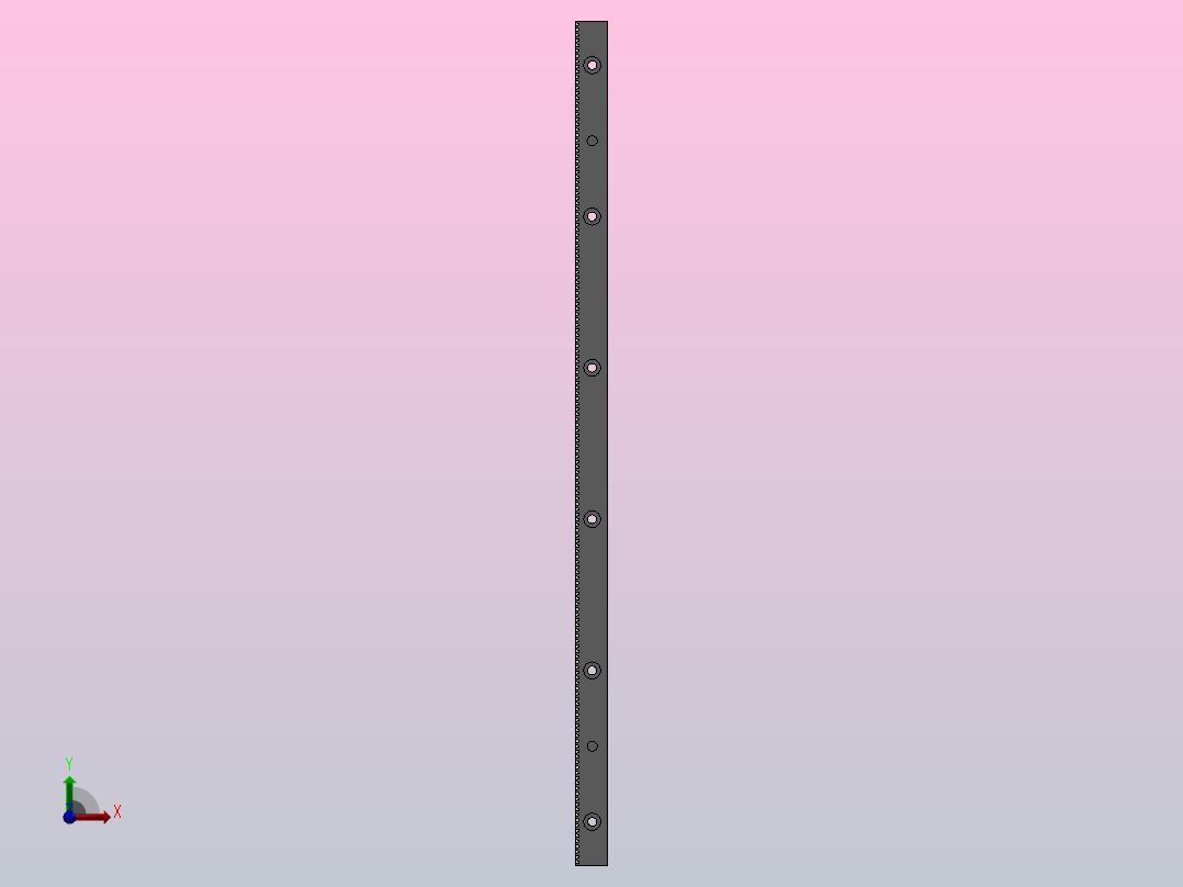 螺旋齿条M1.25-L670主视图