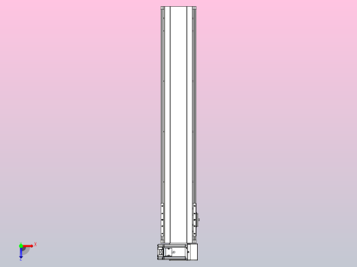 皮带直线轴半封闭可选导轨TPA-HNB-140D-120-L700-RU-Y-P40-N3俯视缩略图