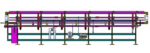 6+米长的圆管给料机3D图纸+Solidworks设计缩略图