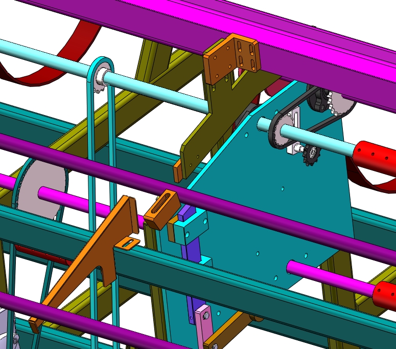 6+米长的圆管给料机3D图纸+Solidworks设计