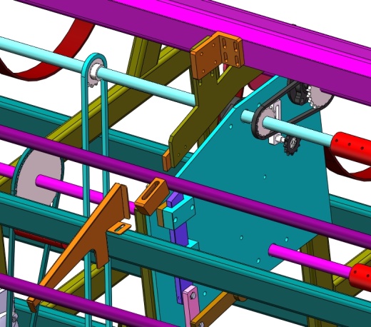6+米长的圆管给料机3D图纸+Solidworks设计缩略图