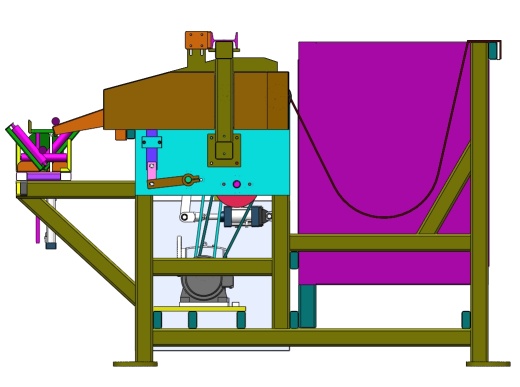 6+米长的圆管给料机3D图纸+Solidworks设计缩略图