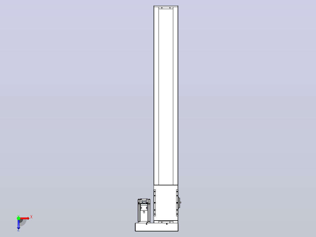 滚珠丝杠直线轴带导轨全封闭TPA-HCR-120D-1610C-L850-ML-C-P40-N3俯视图