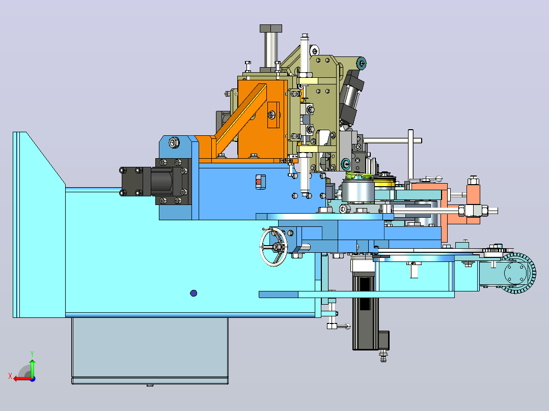 IRONCAD 2014 -环形弯曲机后视图